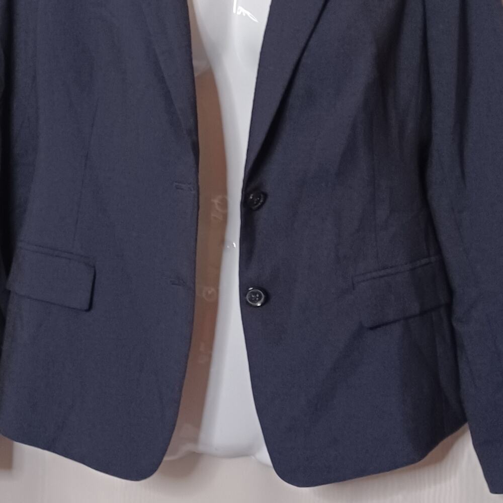 BANANA REPBULIC Dark Blue Wool Single Breasted Blazer. 8P - Picture 6 of 14